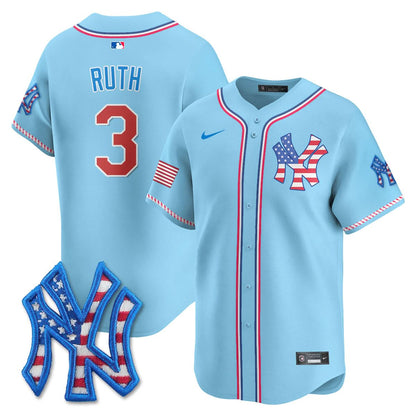 NYY 2025 Fourth of July Jersey - Stitched
