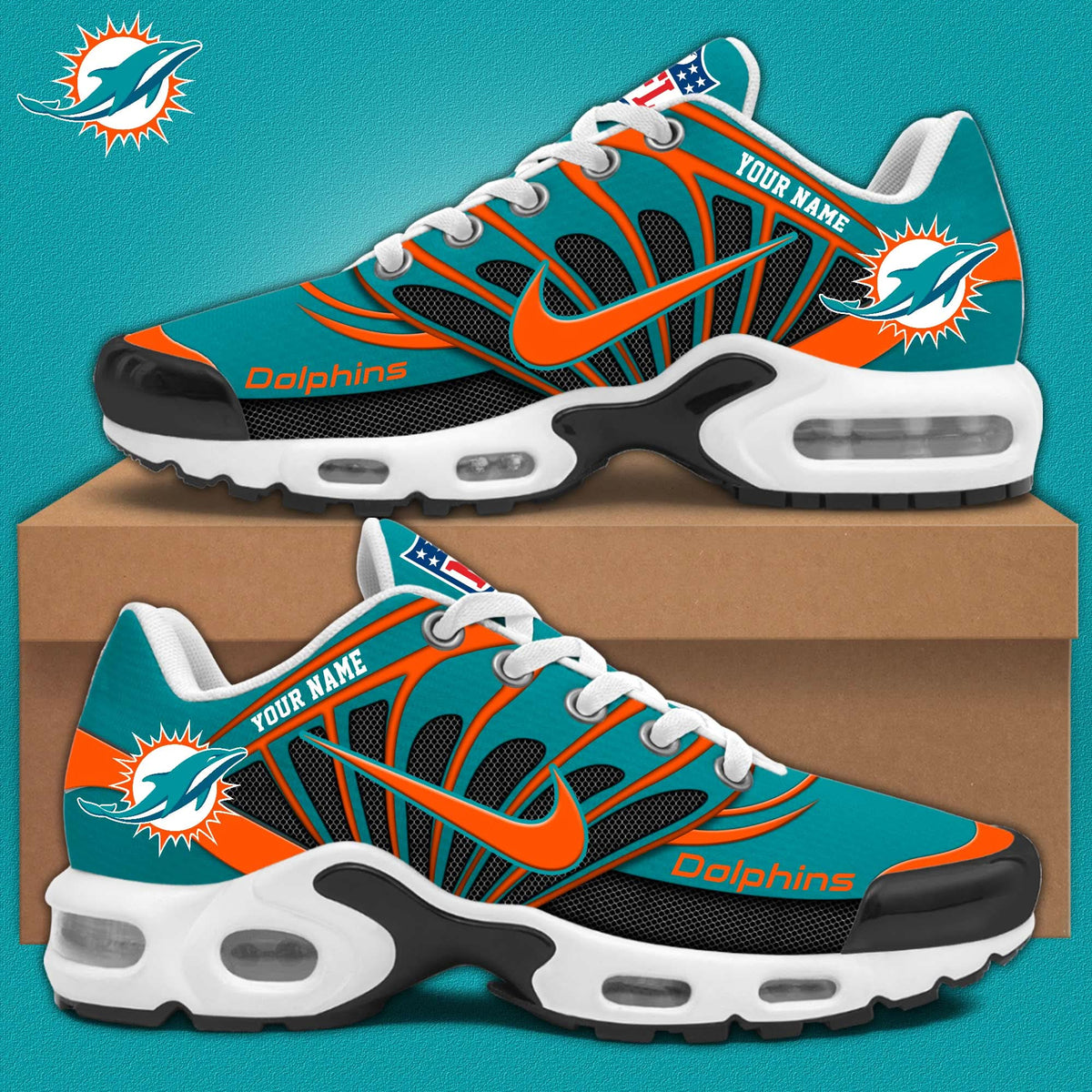 Miami Dolphins Personalized Shoes Limited Edition