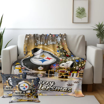 PIT x SNP | Premium Christmas Fleece Blanket & Throw Pillow