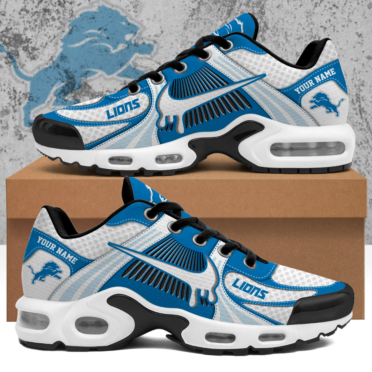 Personalized Detroit Lions Air Max Plus Shoes