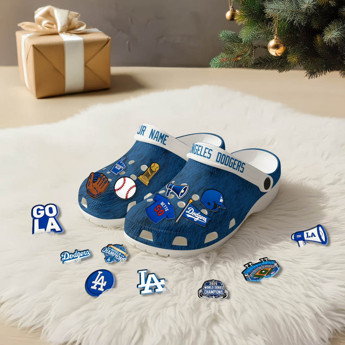 LAD World Series Champions Clogs - Charms Gift Set