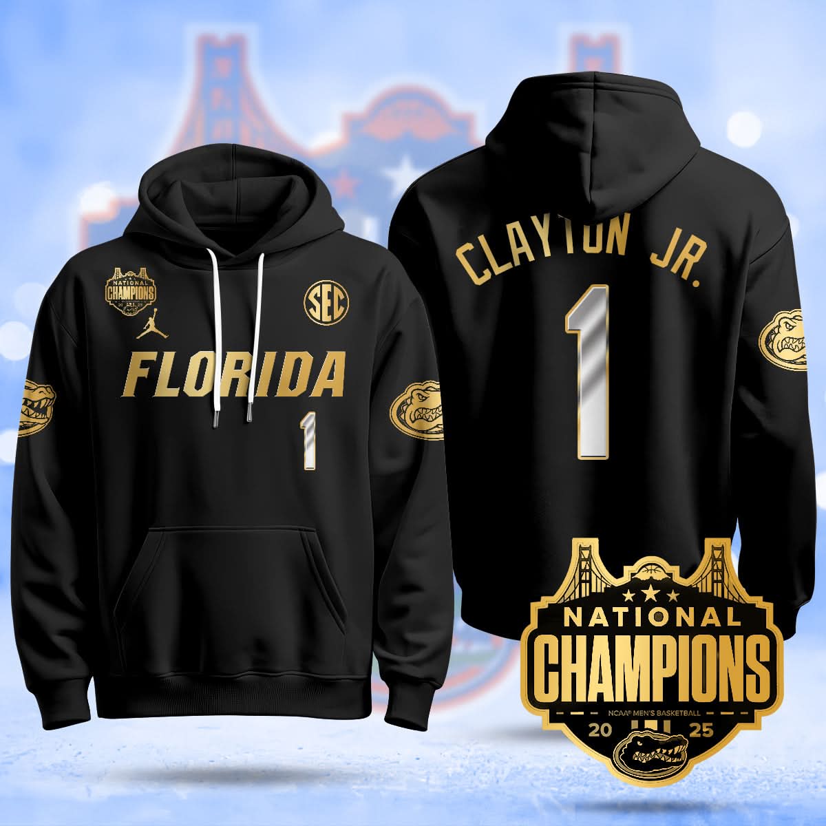 FG 2025 National Champions Basketball Hoodie - Stitched