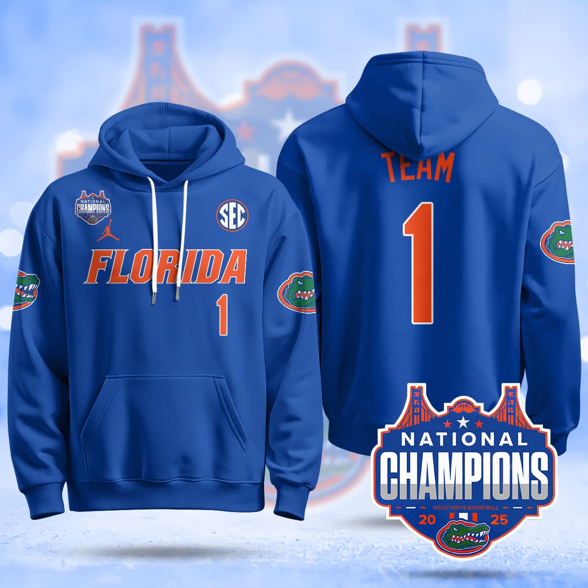 FG 2025 National Champions Basketball Hoodie - Stitched