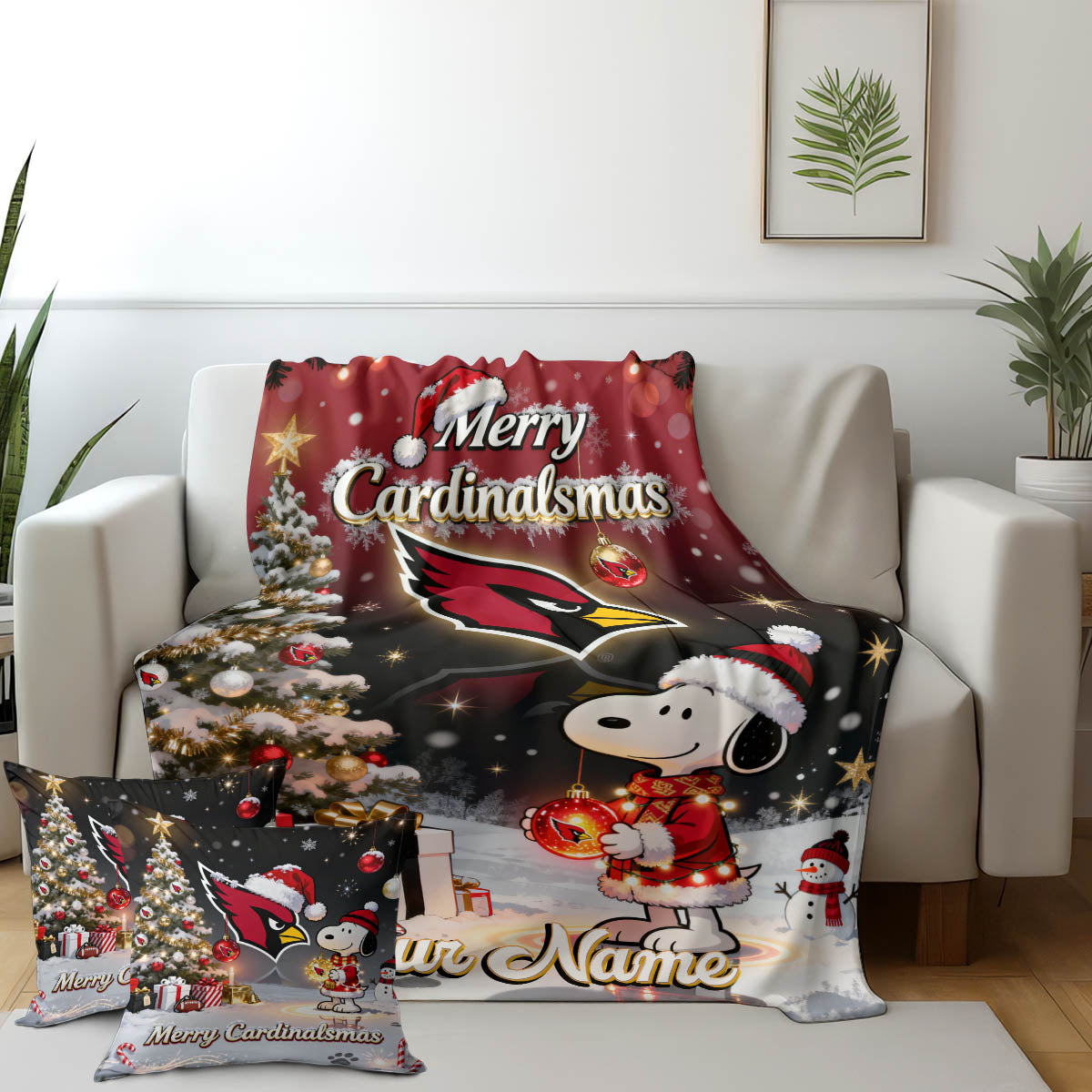ARI x SNP | Premium Christmas Fleece Blanket & Throw Pillow