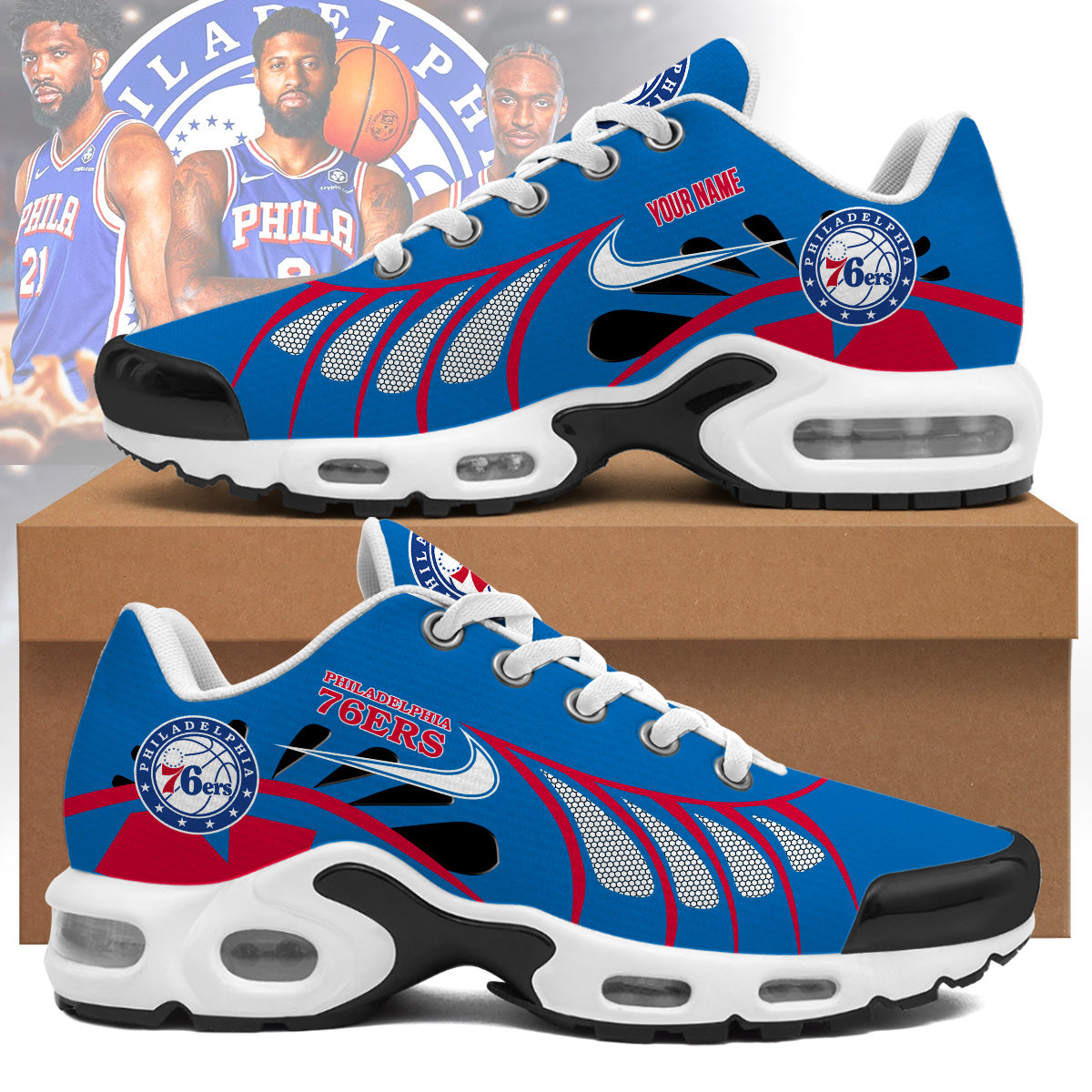 76ers | Personalized Air Max Shoes Limited Edition