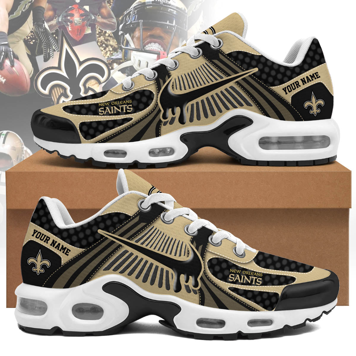 Personalized New Orleans Saints Air Max Plus Shoes