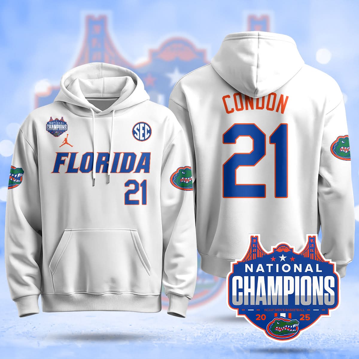 FG 2025 National Champions Basketball Hoodie - Stitched