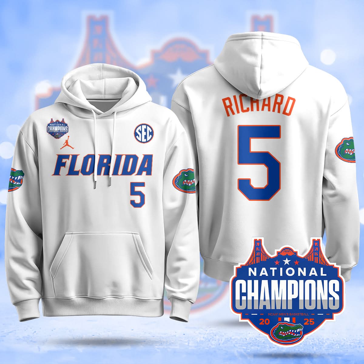 FG 2025 National Champions Basketball Hoodie - Stitched