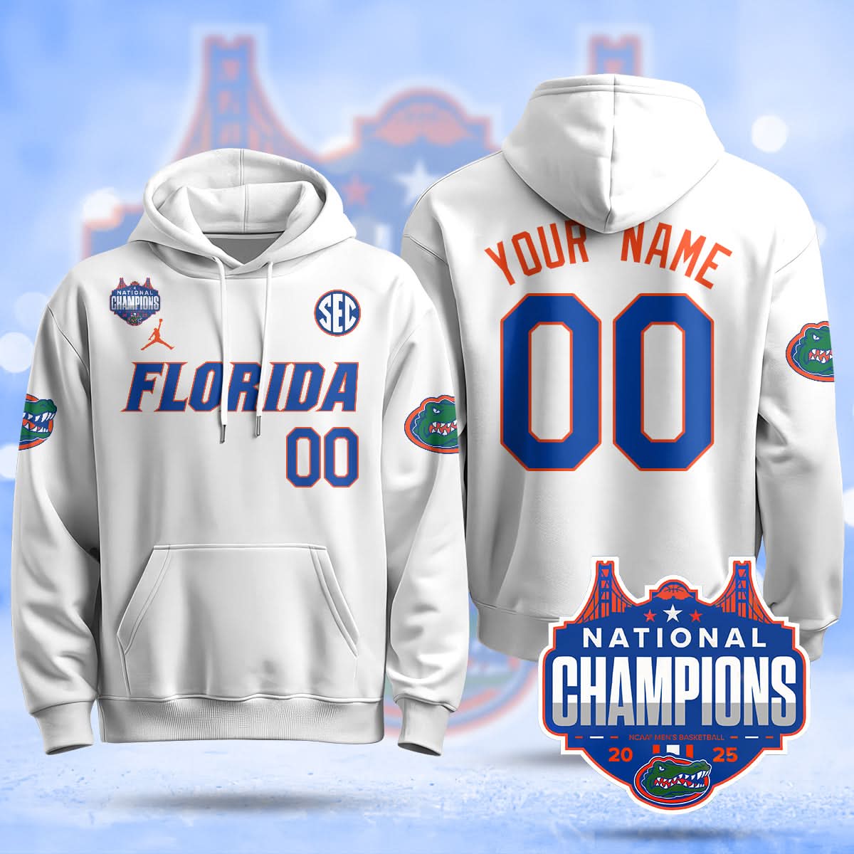 FG 2025 National Champions Basketball Custom Hoodie - Stitched