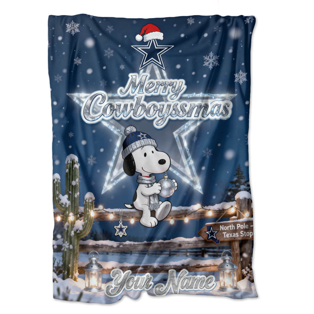 DAL x SNP | Premium Christmas Fleece Blanket & Throw Pillow