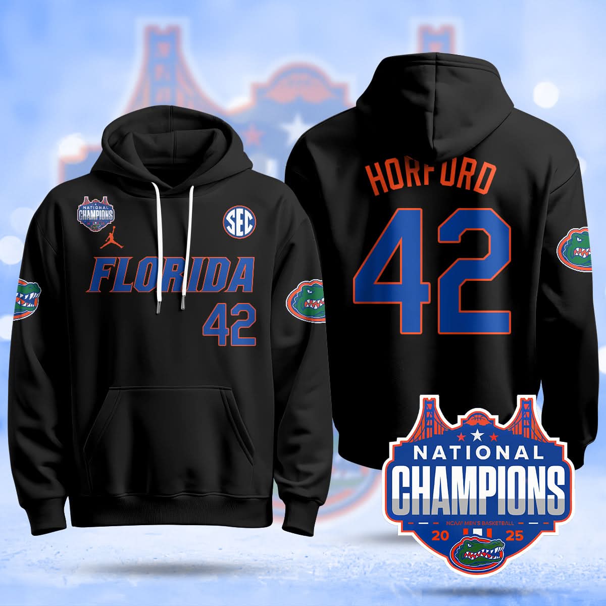 FG 2025 National Champions Basketball Hoodie - Stitched
