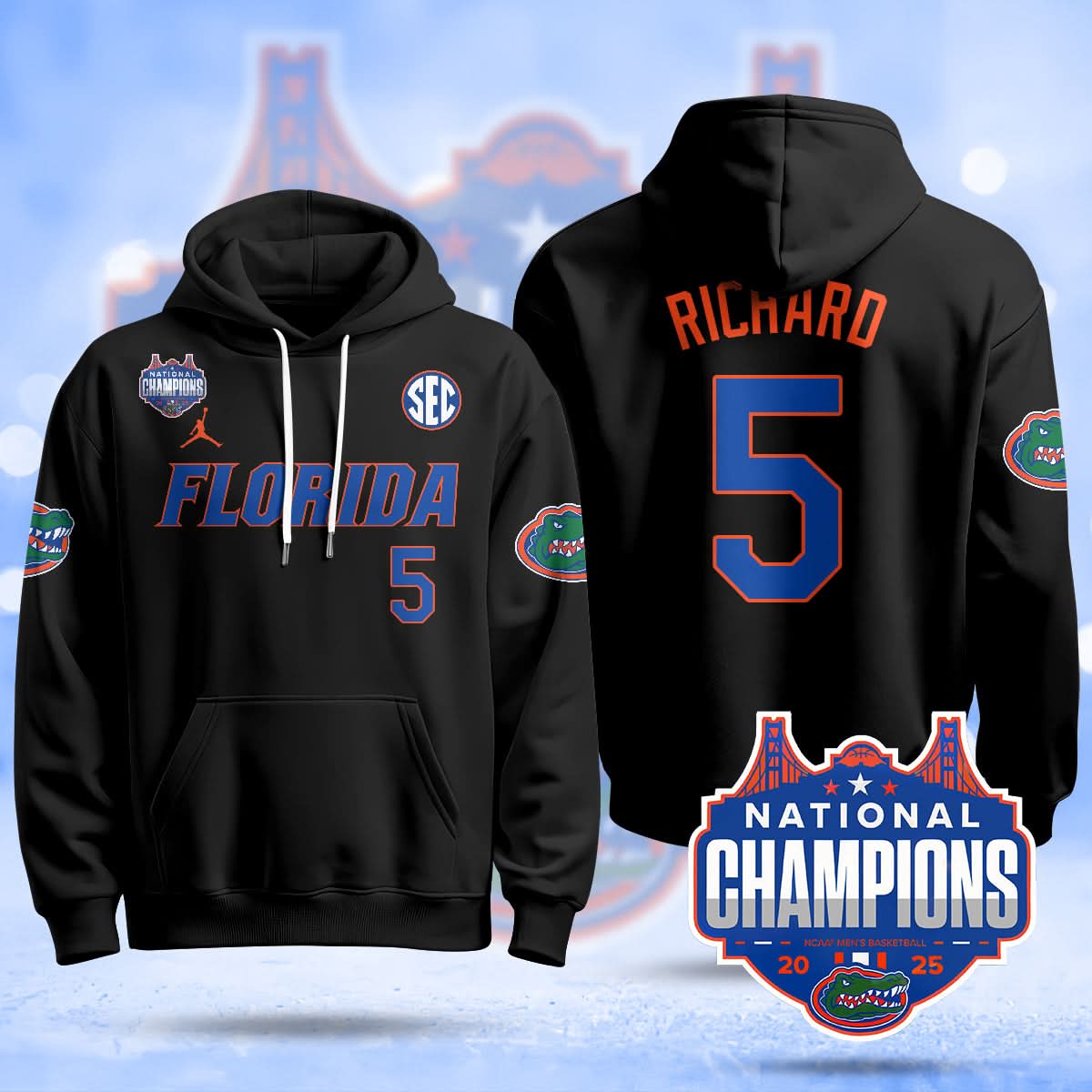 FG 2025 National Champions Basketball Hoodie - Stitched