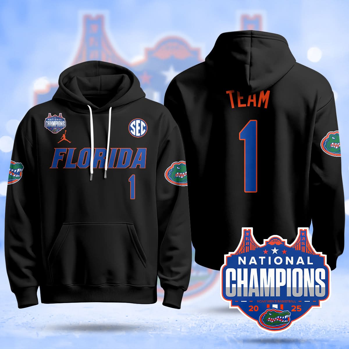 FG 2025 National Champions Basketball Hoodie - Stitched