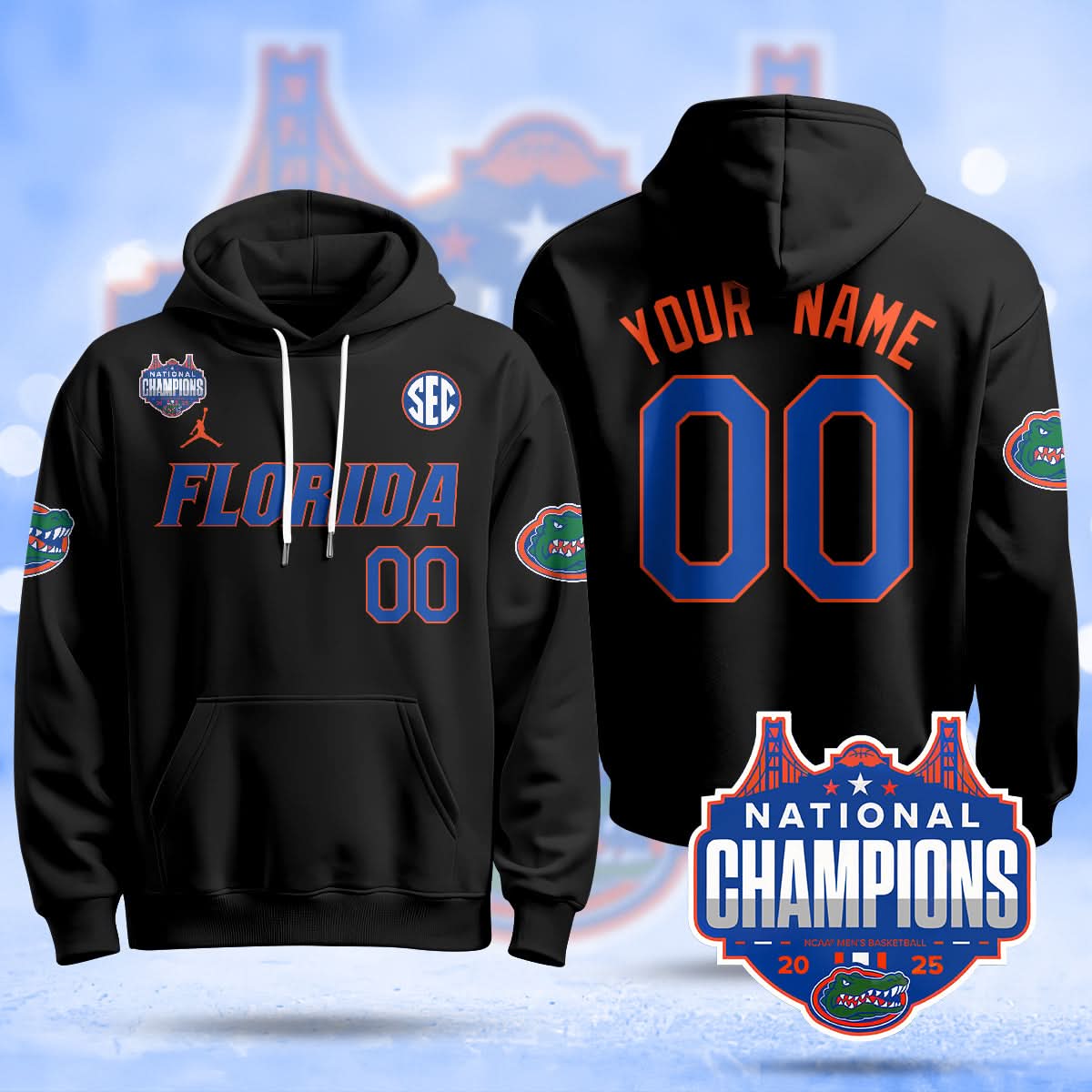 FG 2025 National Champions Basketball Custom Hoodie - Stitched
