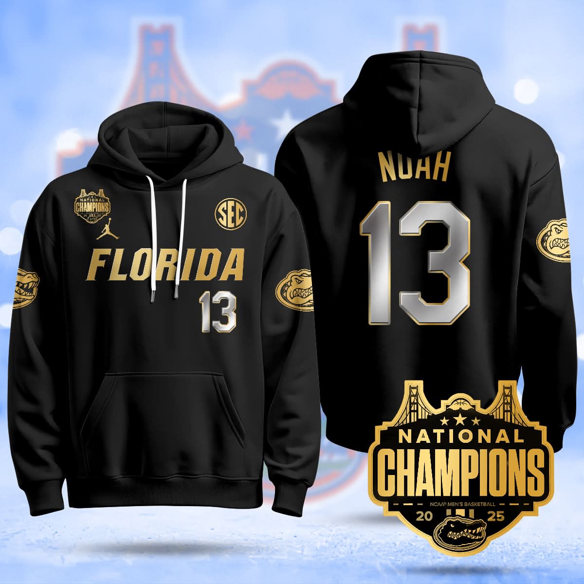 FG 2025 National Champions Basketball Hoodie - Stitched