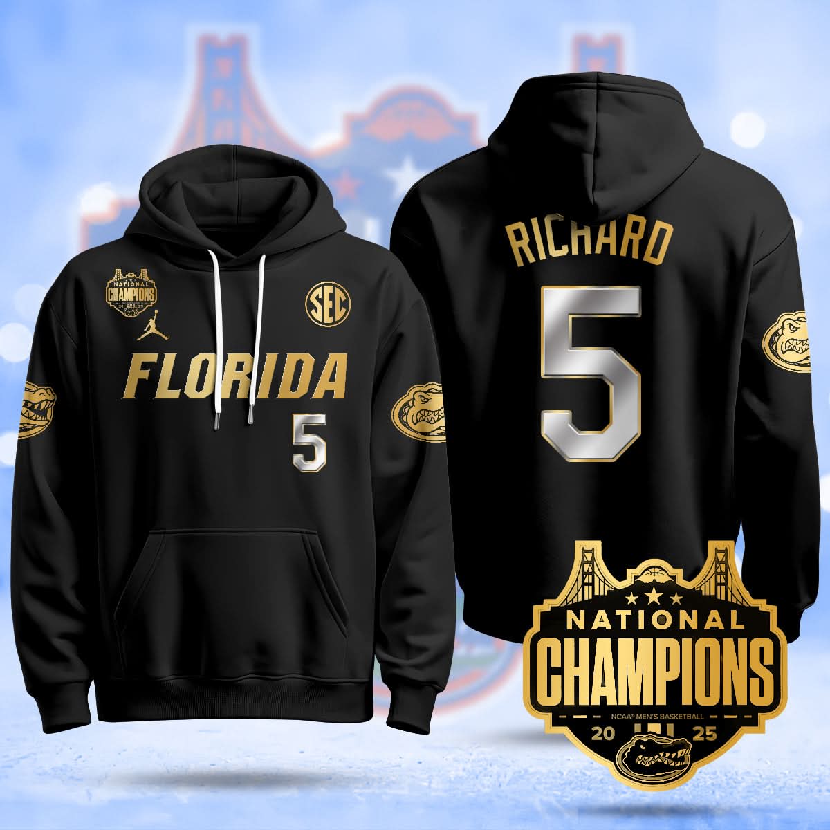 FG 2025 National Champions Basketball Hoodie - Stitched