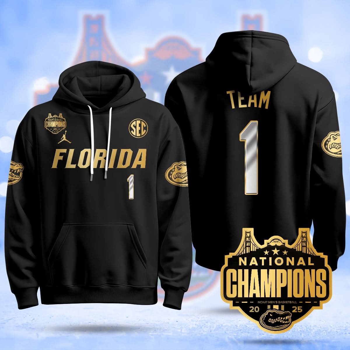 FG 2025 National Champions Basketball Hoodie - Stitched
