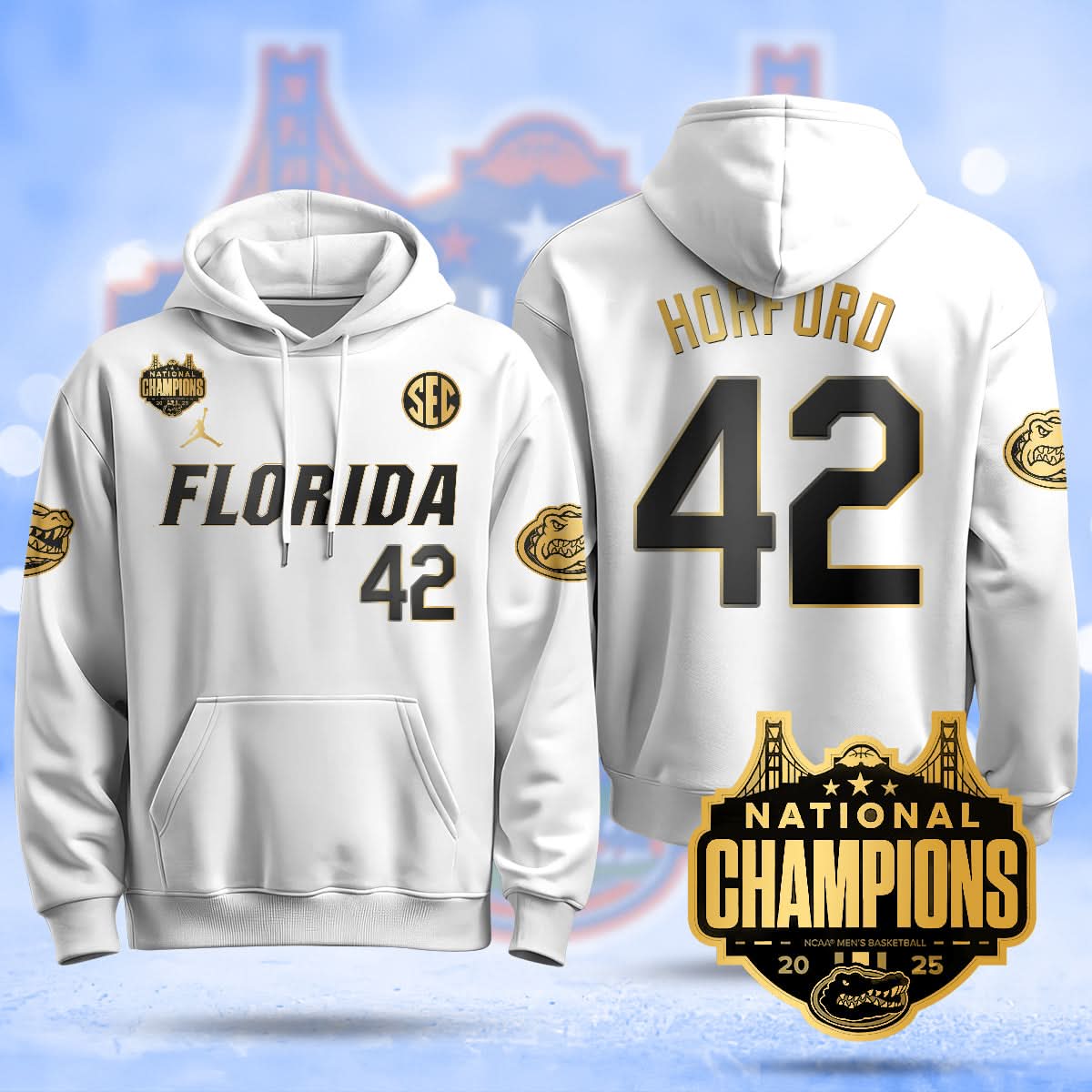 FG 2025 National Champions Basketball Hoodie - Stitched
