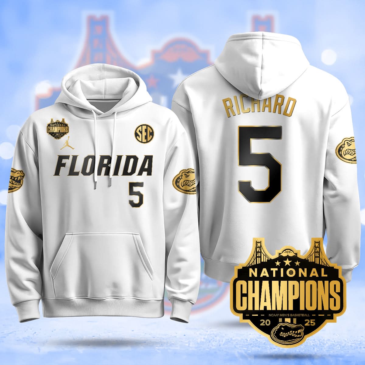 FG 2025 National Champions Basketball Hoodie - Stitched