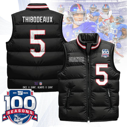 NYG Unisex Puffer Vest - Printed