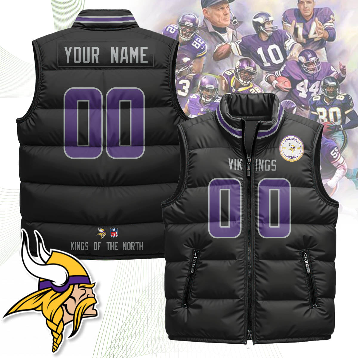 Personalized MV Unisex Puffer Vest