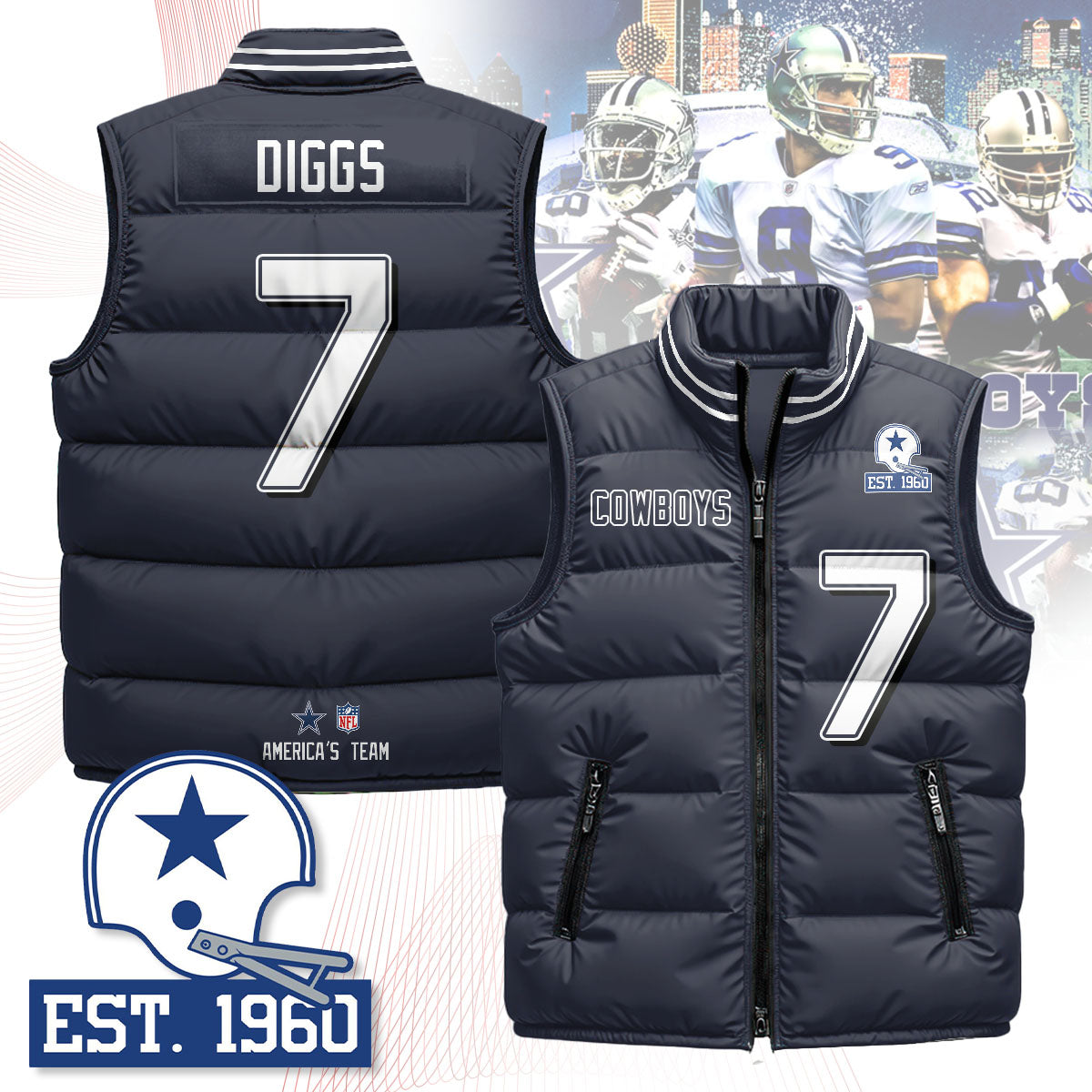 DC Unisex Puffer Vest - Printed