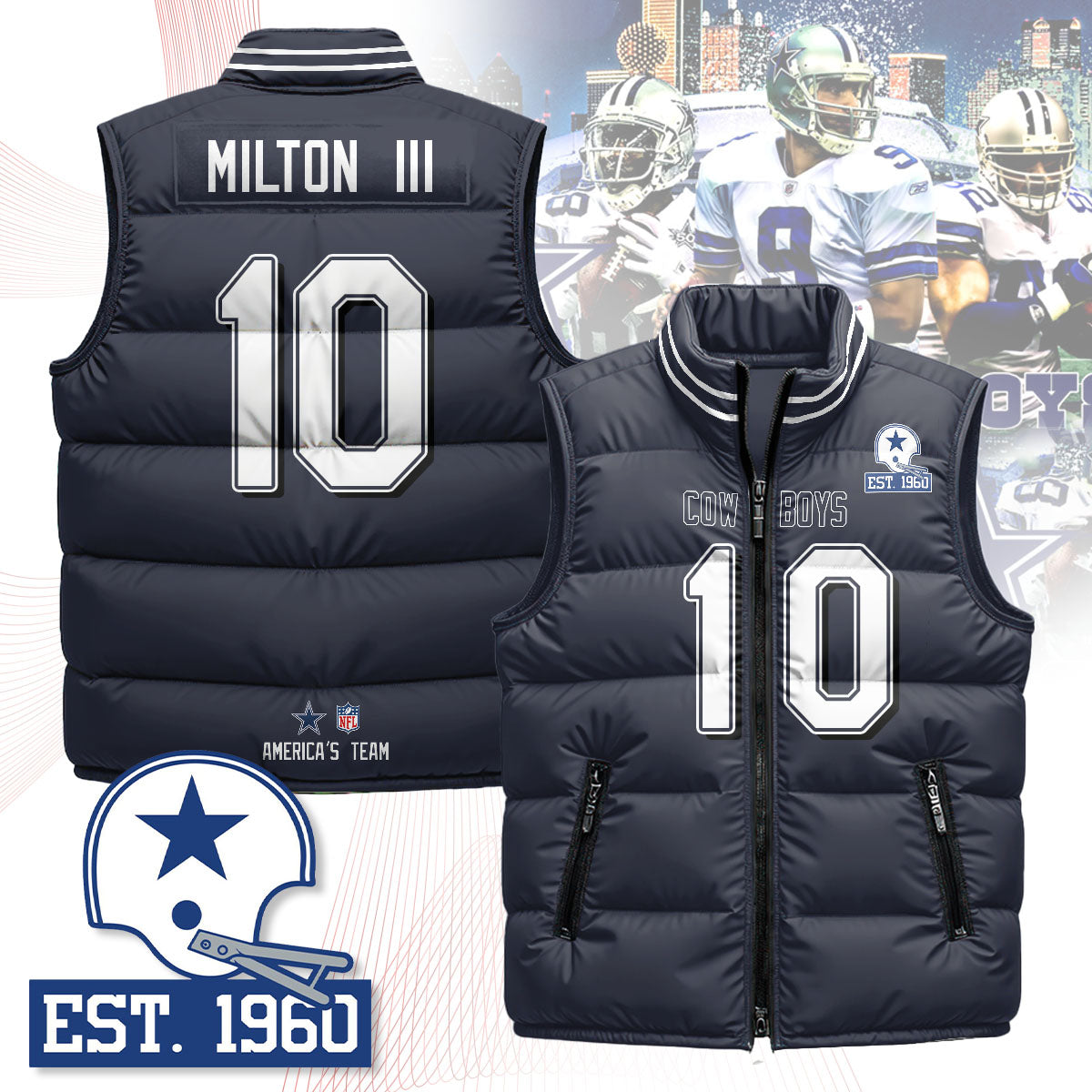 DC Unisex Puffer Vest - Printed