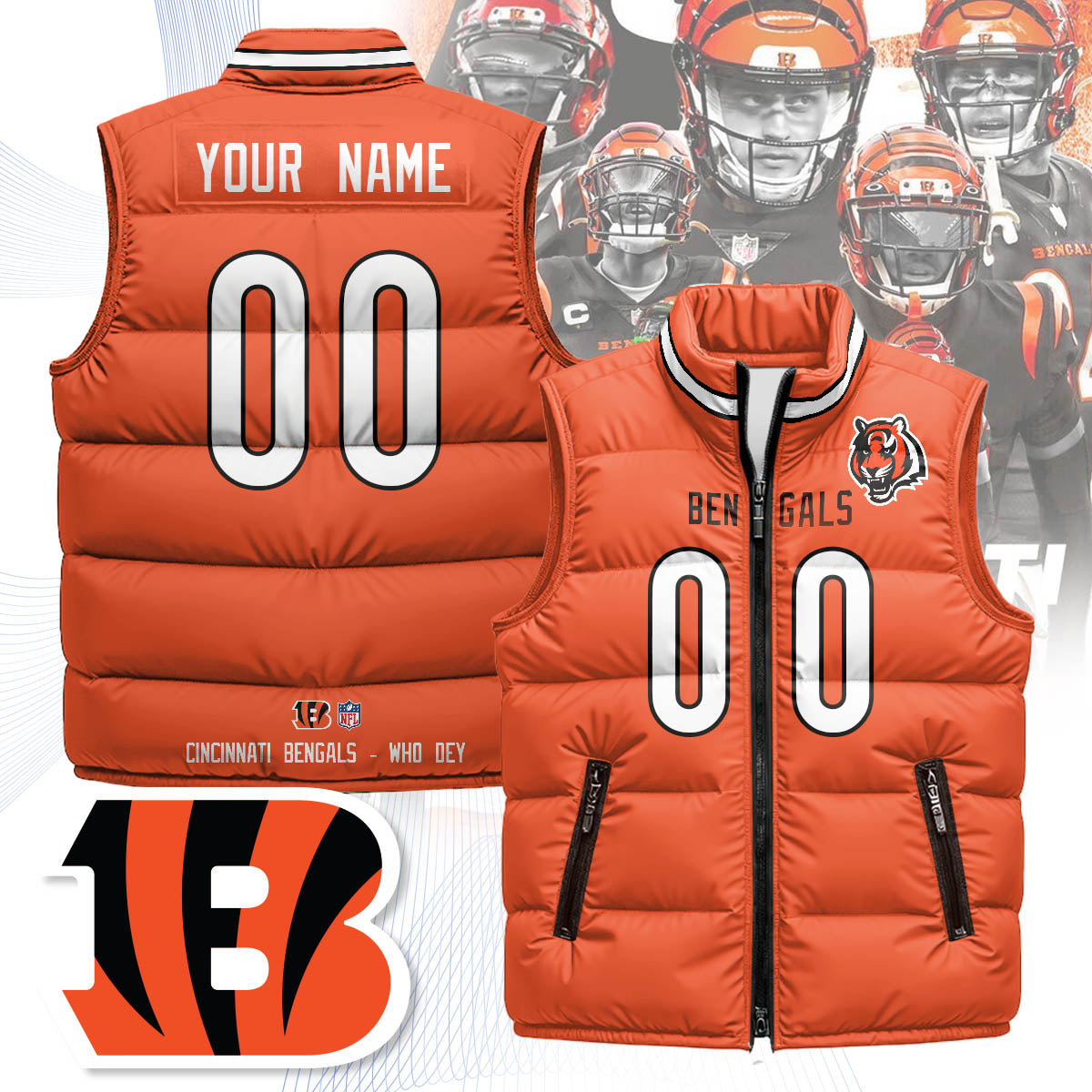Personalized CB Unisex Puffer Vest