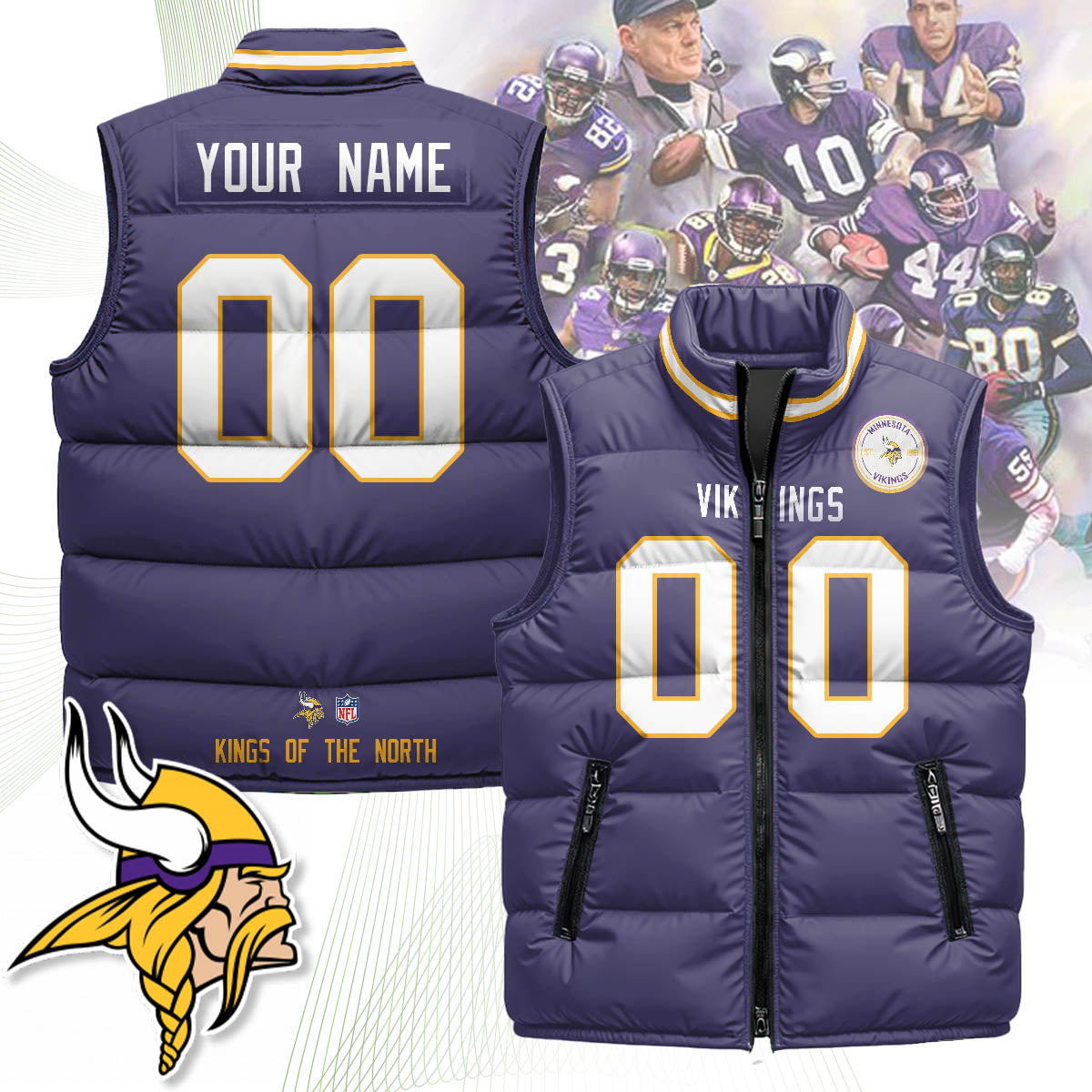 Personalized MV Unisex Puffer Vest