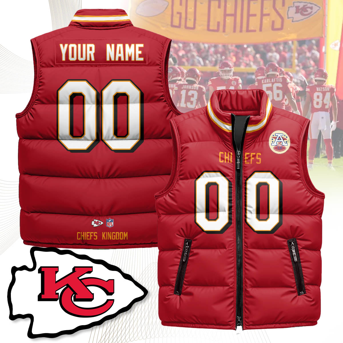 Personalized KCC Unisex Puffer Vest