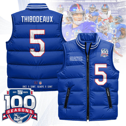 NYG Unisex Puffer Vest - Printed