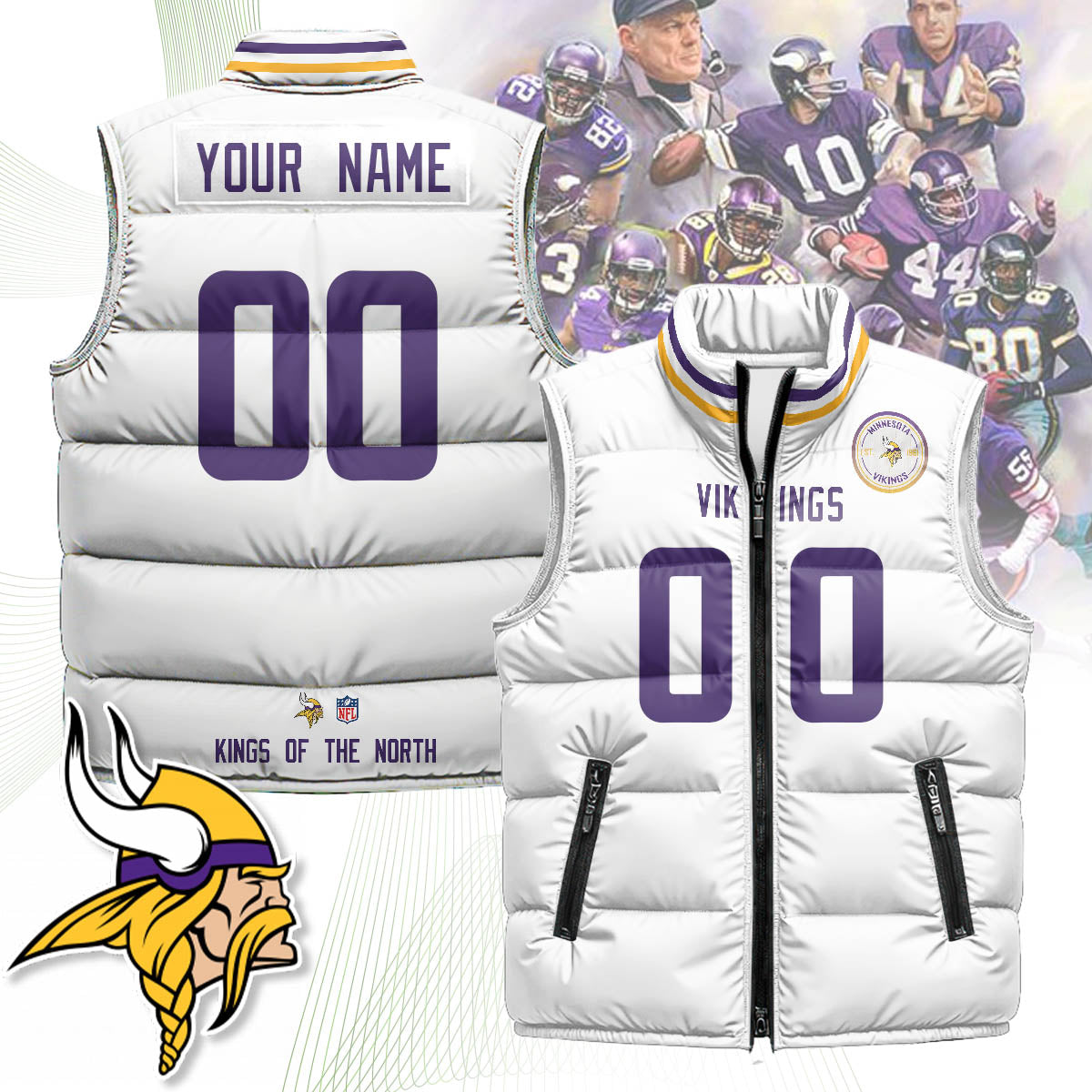 Personalized MV Unisex Puffer Vest