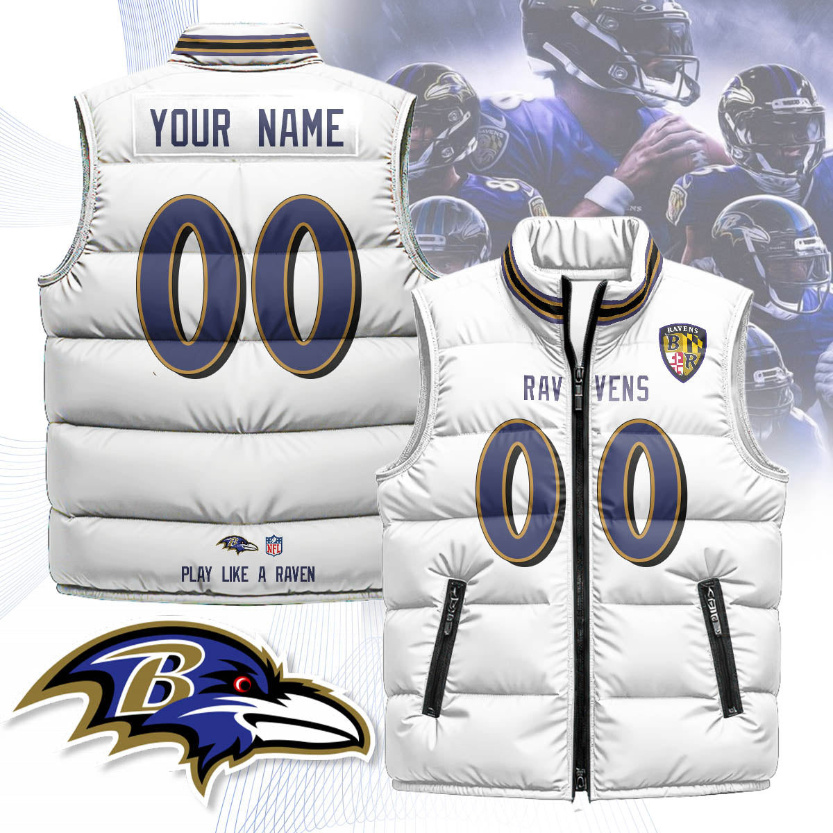 PersonalizedBR Unisex Puffer Vest