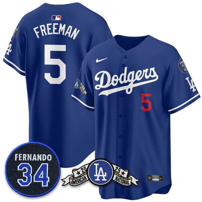LAD 2025 National League Champions Jersey - Stitched