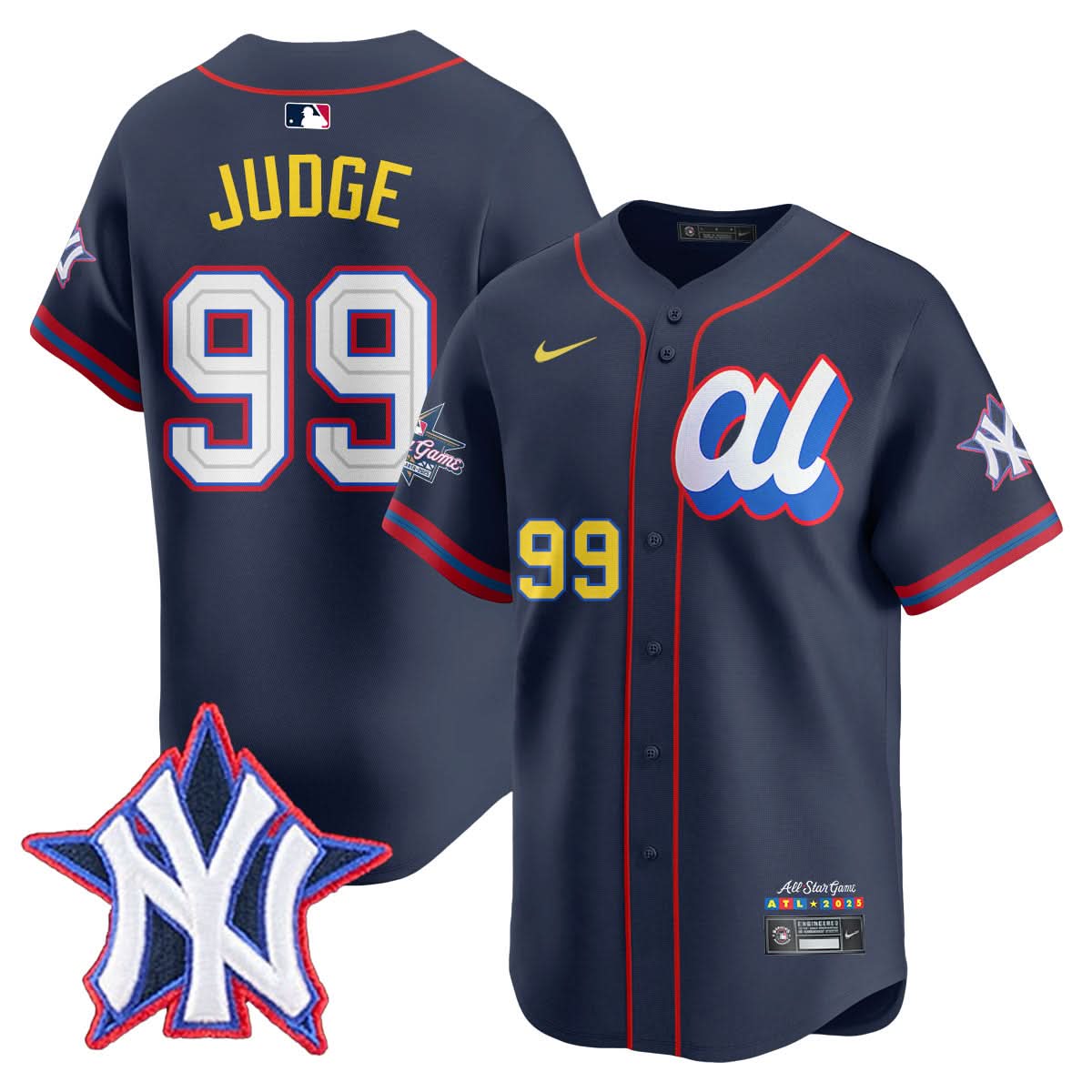 American League 2025 MLB All-Star Jersey - Stitched