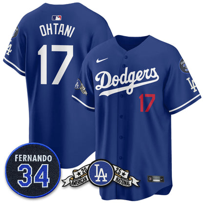 LAD 2025 National League Champions Jersey - Stitched