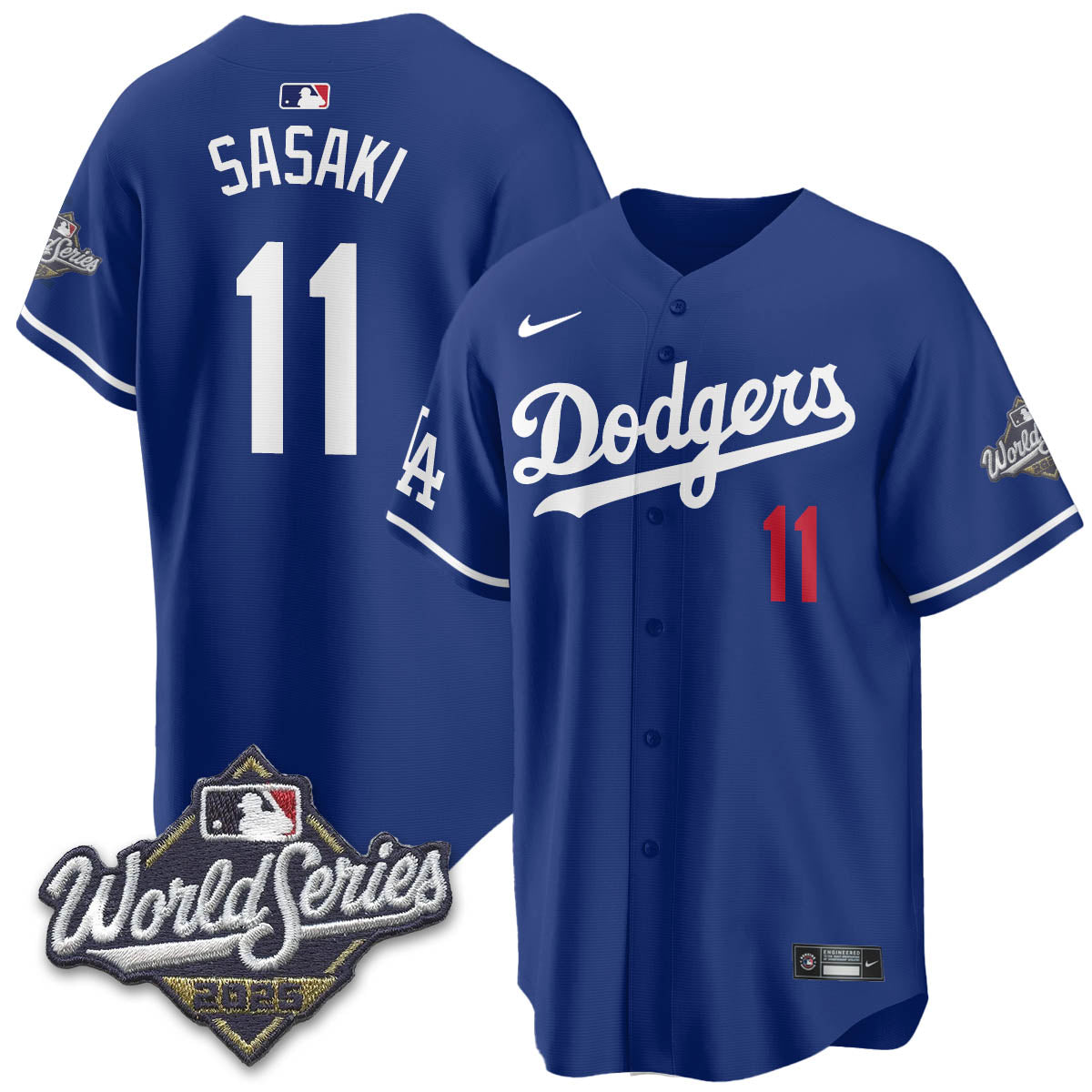 LAD 2025 World Series Jersey - Stitched