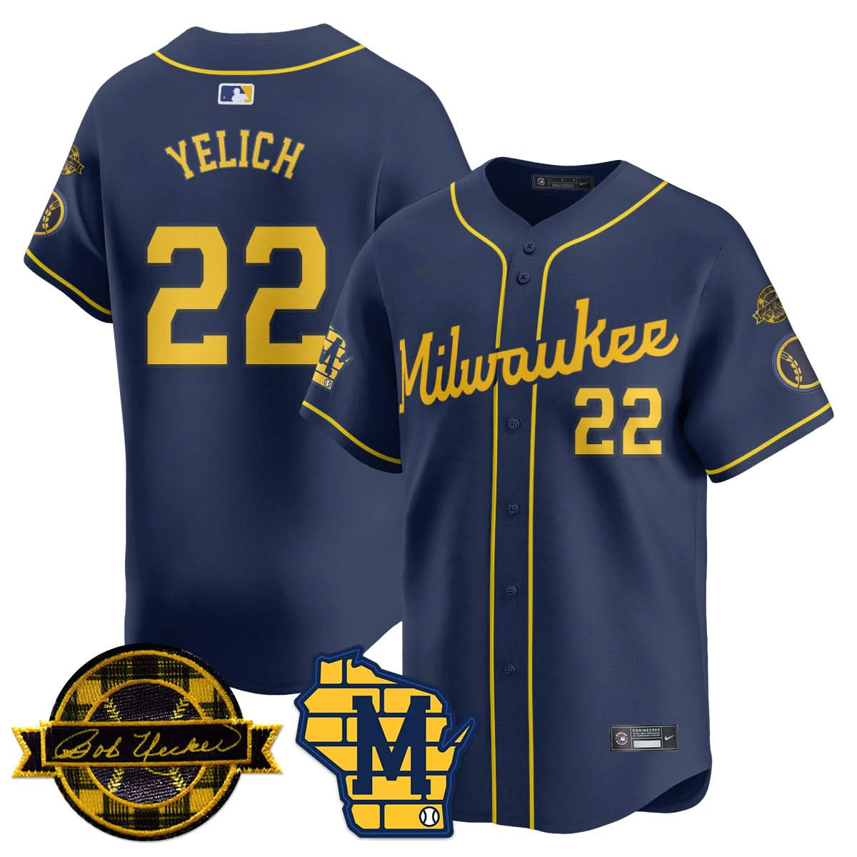 MB 2025 Limited Jersey - Bob Uecker Patch - Stitched
