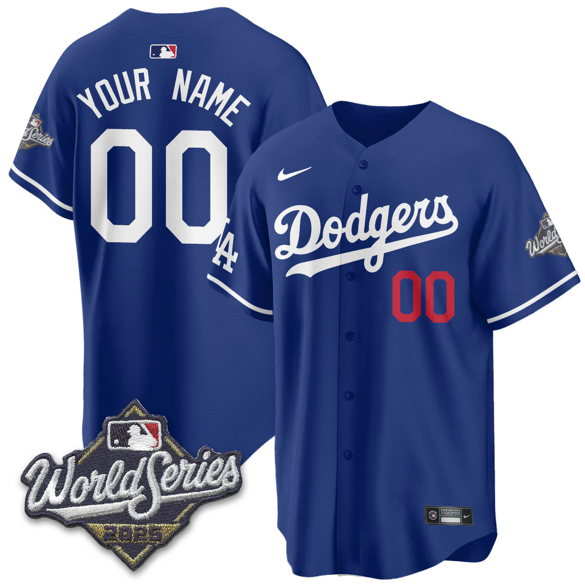 LAD 2025 World Series Jersey - Stitched