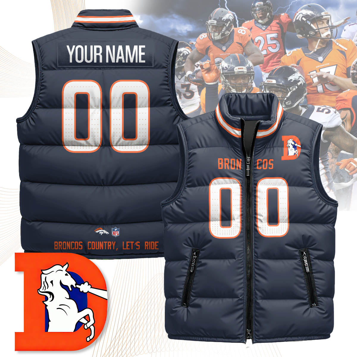 Personalized DB Unisex Puffer Vest
