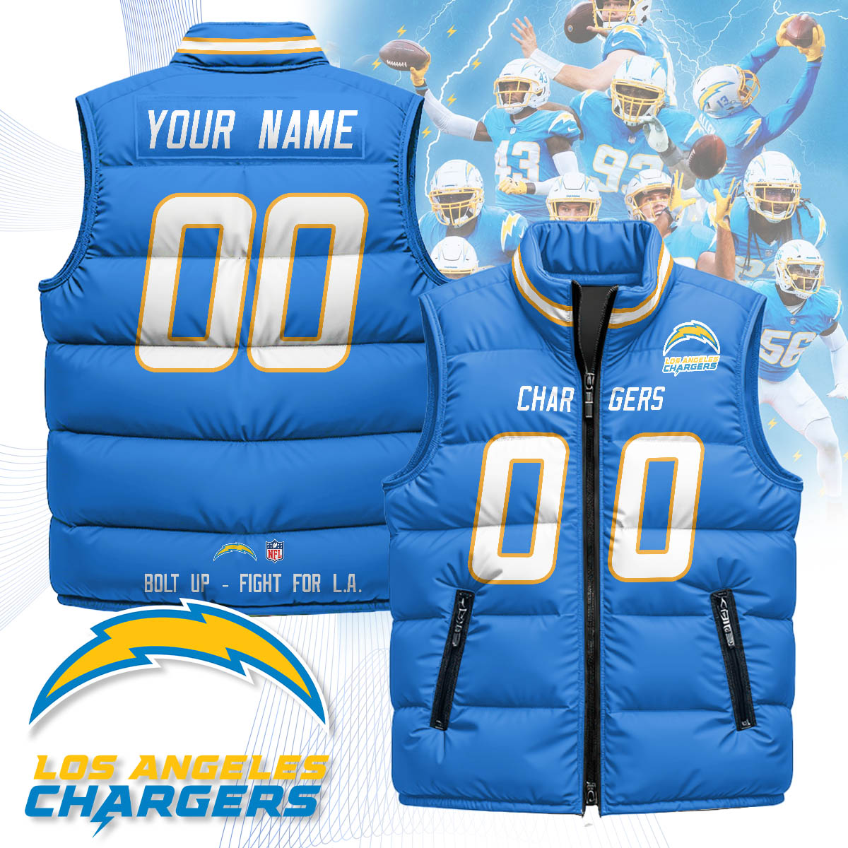 Personalized LAC Unisex Puffer Vest