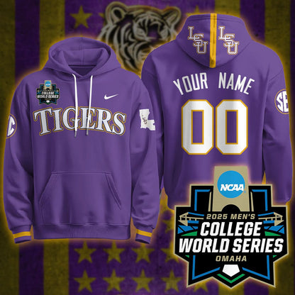LSU 2025 World Series Limited Hoodie Personalized - Stitched