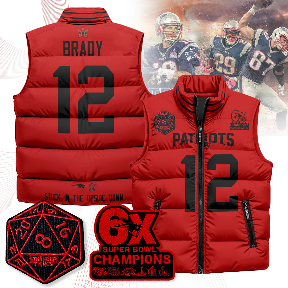 NE 'Stranger Things Edition' Unisex Puffer Vest