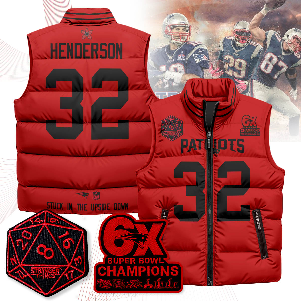 NE 'Stranger Things Edition' Unisex Puffer Vest