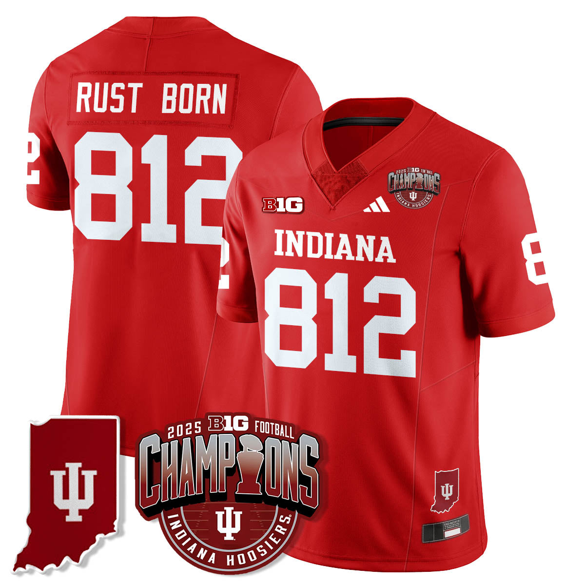 IND Vapor Limited Football Jersey - Big 10 Champions