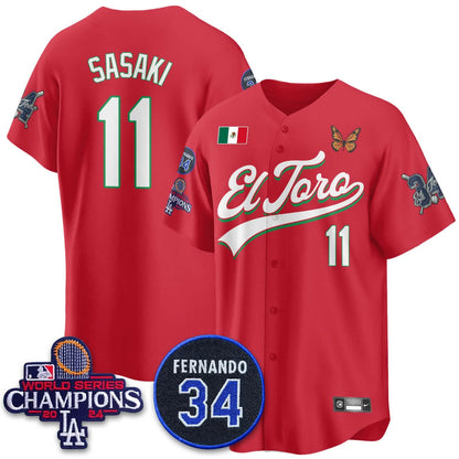 LAD Mexican "El Toro" Jersey - Stitched