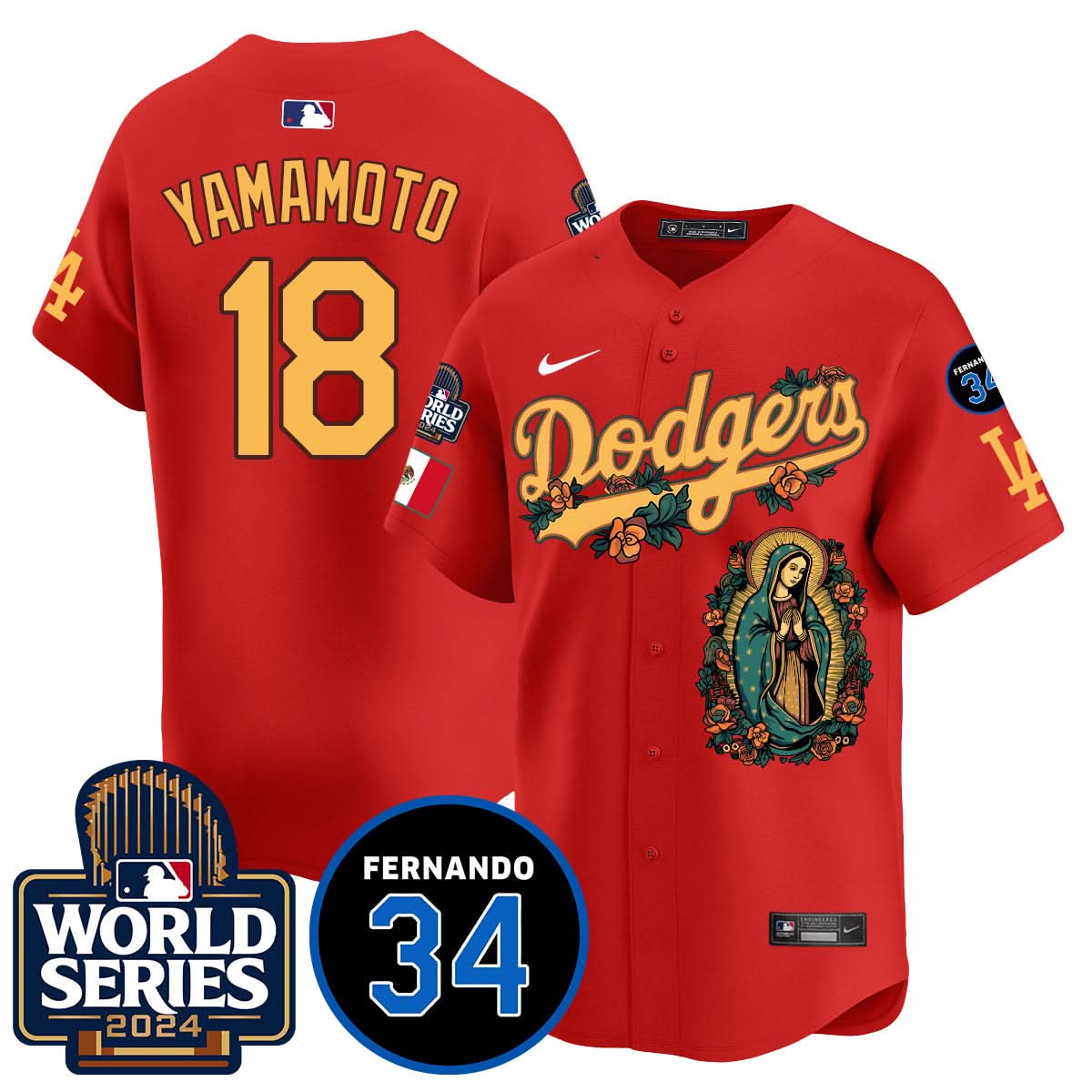 LAD Guadalupe - Fernando Valenzuela Memorial Jersey - Printed