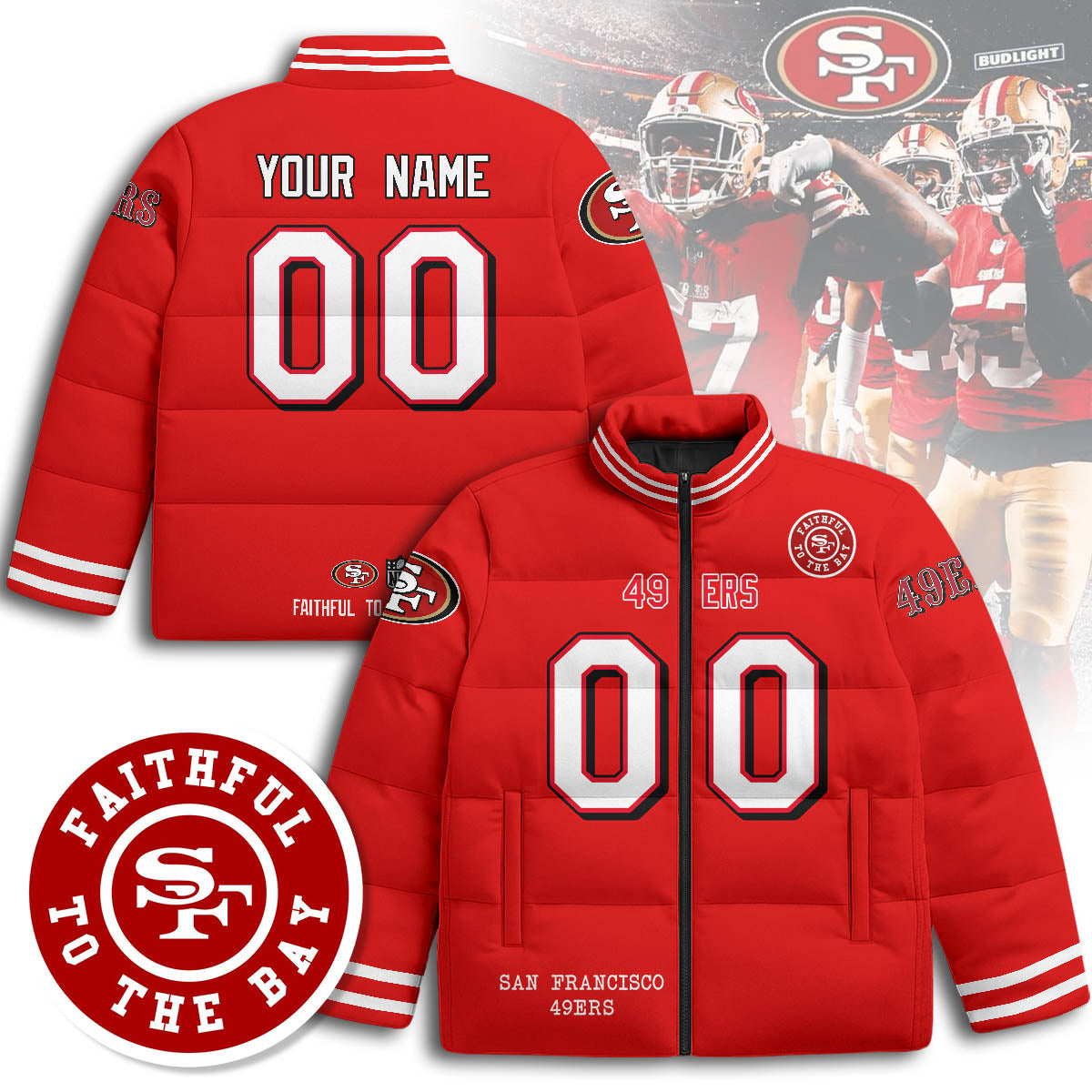 PersonalizedSF Unisex Puffer Jacket