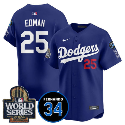 LAD Fernando Valenzuela Memorial Jersey - Stitched