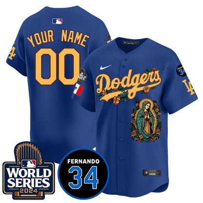 LAD Guadalupe - Fernando Valenzuela Memorial Custom Jersey - Printed